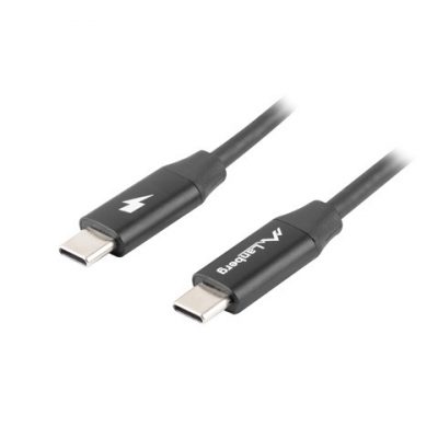 Lanberg USB-C 2.0 Cable, Quick Charge 4.0 CA-CMCM-40CU-0018-BK USB Type-C to USB Type-C 1.8 m