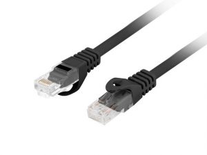 Lanberg Patchcord Cat.6 UTP LSZH CU PCU6-10CU-0050-BK 0.5 m Black