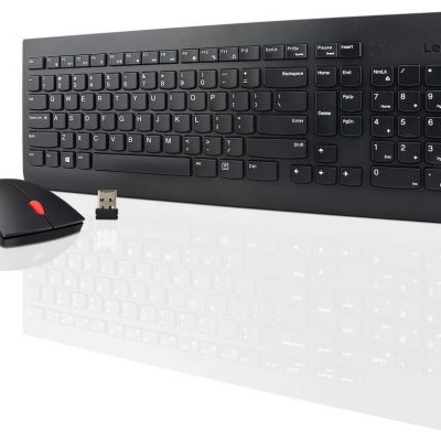 Lenovo Wireless Combo Keyboard & Mouse 510 Keyboard and Mouse Combo 2.4 GHz Wireless via Nano USB Batteries included English Black