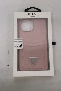 SALE OUT. Guess GUHCP13XPSATPP iPhone 13 Pro Max 6,7" różowy/pink hardcase SaffianoTriangle Logo Cardslot DIRTY PACKAGING SALE OUT. SALE OUT. GUESS DIRTY PACKAGING