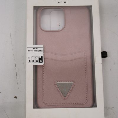 SALE OUT. Guess GUHCP13XPSATPP iPhone 13 Pro Max 6,7" różowy/pink hardcase SaffianoTriangle Logo Cardslot DIRTY PACKAGING SALE OUT. SALE OUT. GUESS DIRTY PACKAGING