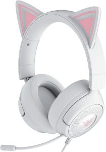 Razer Gaming Headset Kraken Kitty V3 X Wired Over-Ear Microphone White