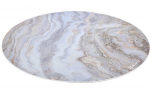 Arozzi Zona Round Floor Pad White Marble
