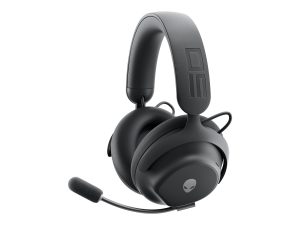Dell Gaming Headset Alienware Pro Bluetooth Over-Ear Microphone Dark Side of the Moon Noise canceling Wireless