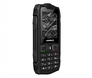 Hammer Rock Black 2.4 " TFT 32 MB Dual SIM Bluetooth 3.0 Main camera resolution 0.3 MP 1800 mAh
