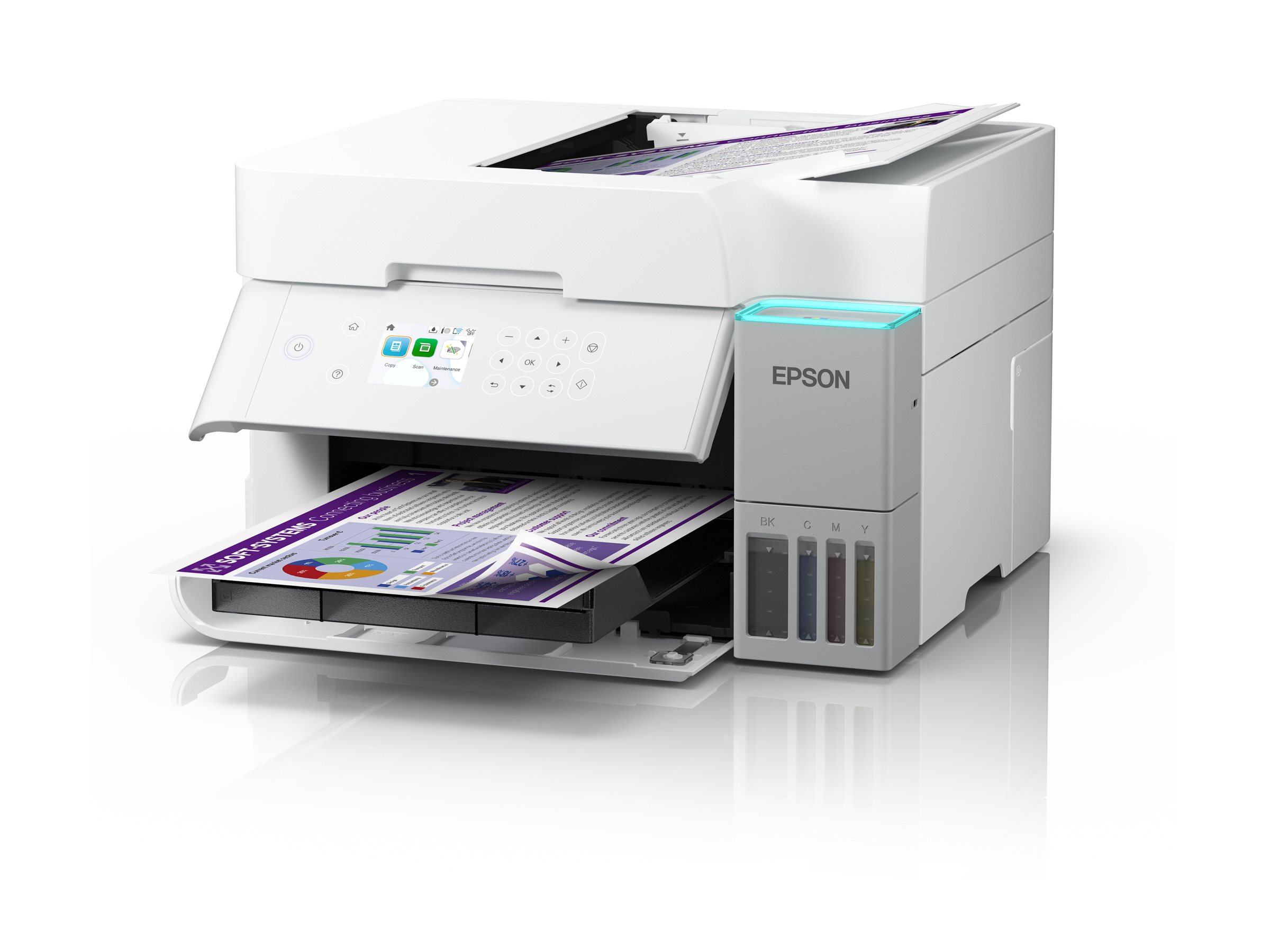 Epson Multifunctional printer EcoTank L6376 Inkjet Colour A4 Wi-Fi White - Image 2