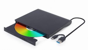 Gembird External USB DVD Drive DVD-USB-031 Interface USB Type-C (m), USB 3.1 Gen. 1 DVD±R/RW / CD±R/RW CD read speed 24 x CD write speed 24 x Black