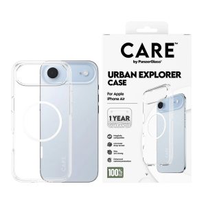 PanzerGlass Back cover Apple iPhone Air Recycled plastic Transparent Urban Explorer w. White MagSafe
