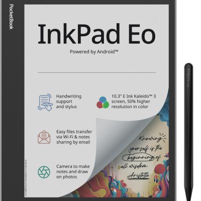 E-Reader POCKETBOOK InkPad Eo 10.3" 2480 x 1860 1xUSB-C 1xMicroSD Card Slot Bluetooth Grey PB1042-M-WW