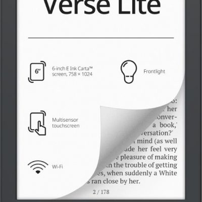 E-Reader POCKETBOOK Verse Lite 619 6' 6" 1024x758 1xUSB-C Wireless LAN Grey PB619-T-WW