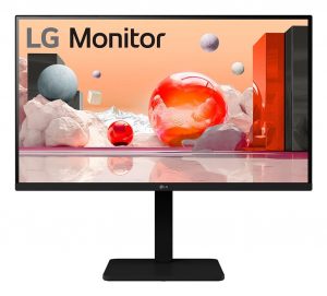 LCD Monitor LG 27" Panel IPS 1920x1080 16:9 100Hz Matte Speakers Swivel Pivot Height adjustable Tilt Colour Black 27BA550-B