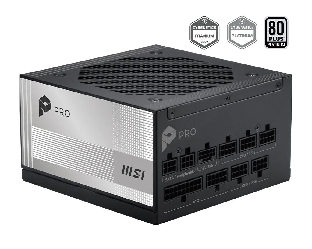 Power Supply MSI PRO A1000PL PCIE5 ATX PC 100 - 240 V 1000 W PROA1000PLPCIE5
