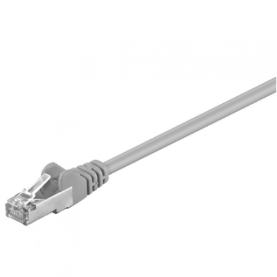 Goobay CAT 5e patchcable, F/UTP Grey RJ45 male (8P8C) RJ45 male (8P8C)