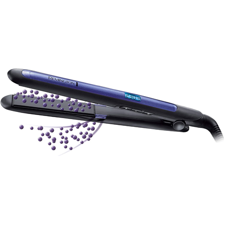 Remington Pro-Ion Hair Straightener S7710 Ceramic heating system Ionic function Display Digital Temperature (min) 150 °C Temperature (max) 230 °C Blue/Black - Image 3