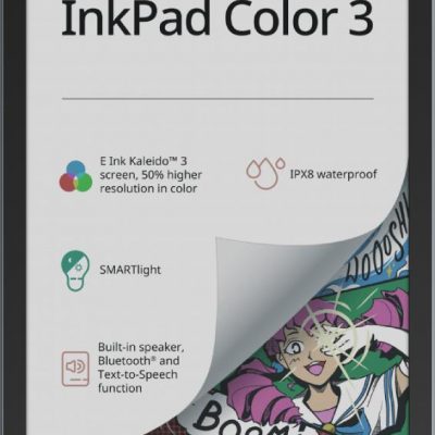 E-Reader POCKETBOOK InkPad Color 3 7.8" 1872x1404 1xUSB-C Wireless LAN Bluetooth PB743K3-1-WW