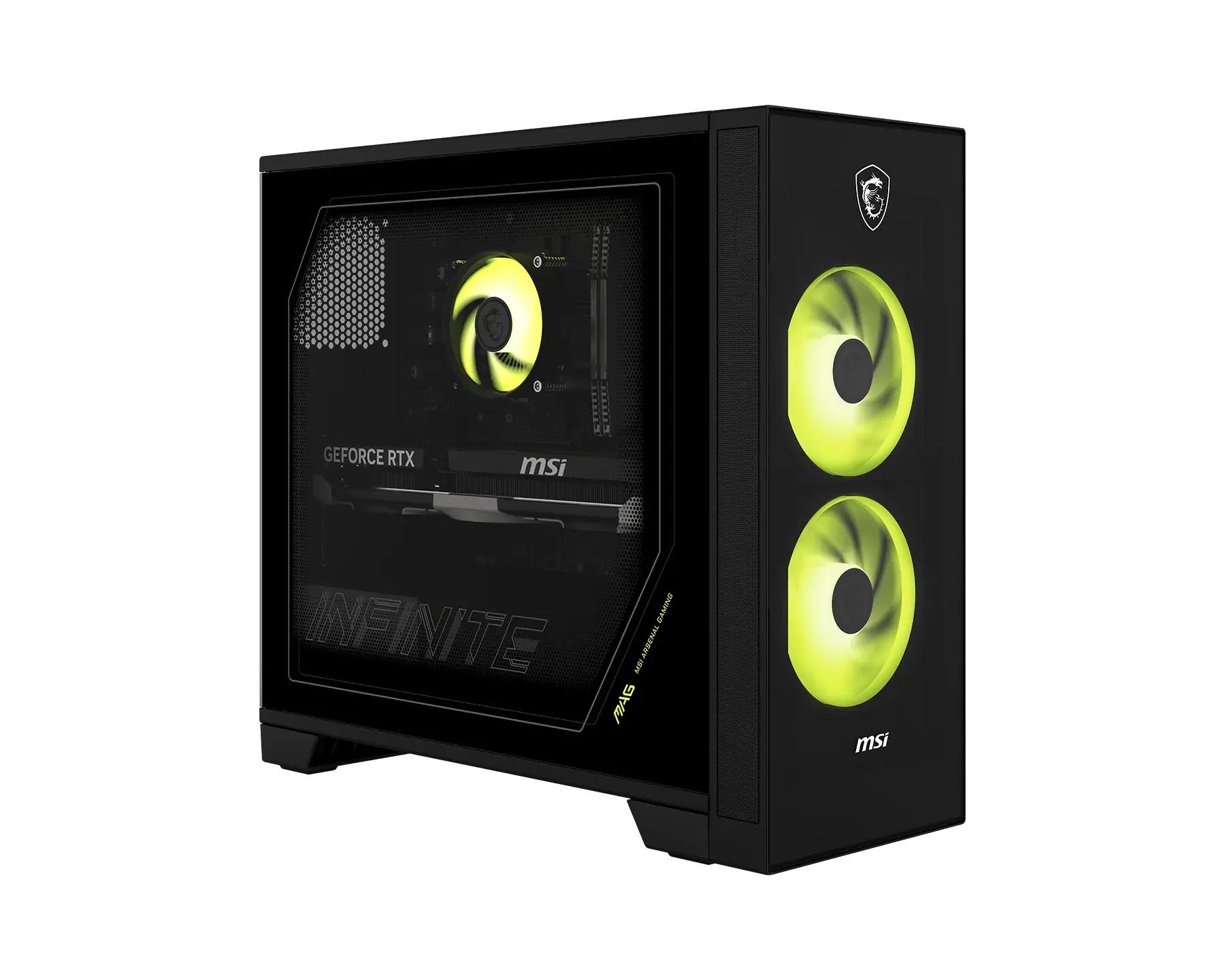 PC MSI Desktop Intel Core Ultra 5 225F 16 GB DDR5-SDRAM Storage SSD SSD 1 TB NVIDIA GeForce RTX 5060 On board graphics Not available Wi-Fi Yes Bluetooth Yes MAGINFSAI2NVL5-012XEU