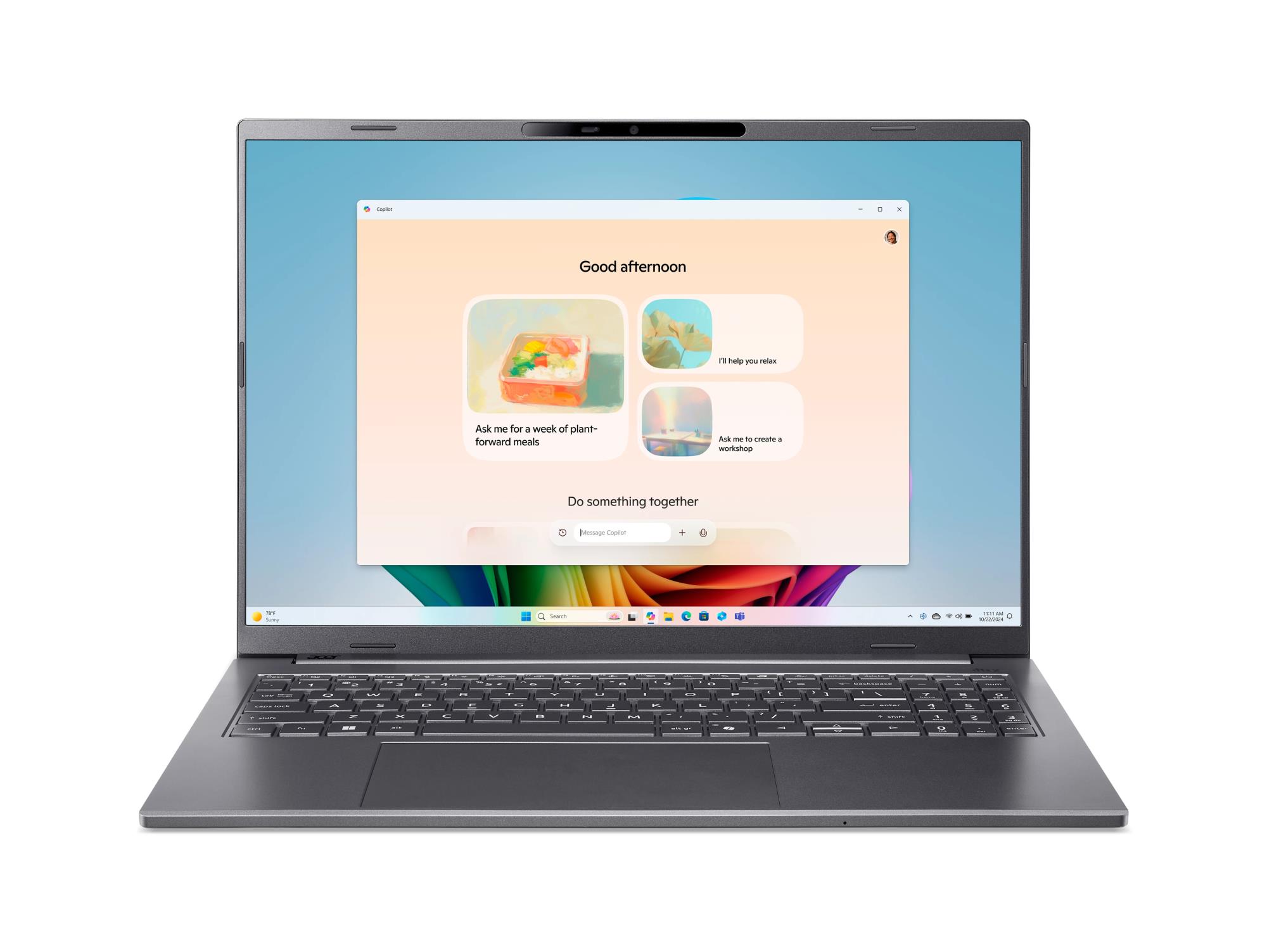 Notebook ACER Aspire Aspire 16 AI CPU Qualcomm Snapdragon X1-26-100 3 GHz 16 " 1920 x 1200 pixels RAM 32 GB LPDDR5x-SDRAM SSD 1000 GB Discrete graphics Not available On-board graphics Yes Numeric keypad Yes OS installed Windows 11 Home Colour Grey Weight 1.55 kg NX.JLNEL.002