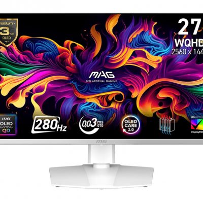 Monitor MSI 26.5 " 2560 x 1440 pixels Wide Quad HD Native aspect ratio 16:9 QD-OLED Flat MAG272QPWQD-OLEDX28