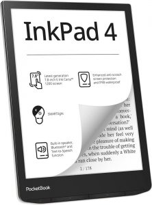 E-Reader POCKETBOOK InkPad 4 7.8" 1872x1404 1xAudio-Out 1xUSB-C Micro SD Wireless LAN Bluetooth PB743G-U-WW