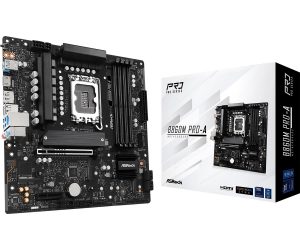 Mainboard ASROCK Intel B860 LGA 1851 (Socket V1) micro ATX RAM DDR5-SDRAM 4xSlots 3xNumber of M.2 (M) slots B860MPRO-A