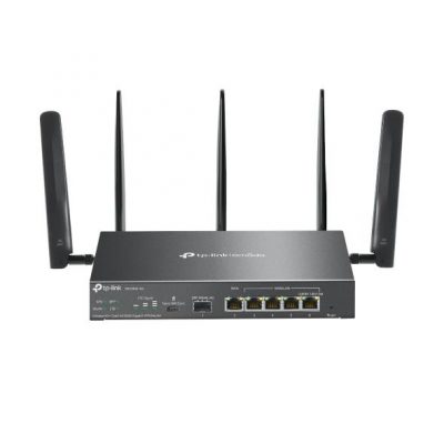 Wireless Router TP-LINK Omada 4G+ Cat6 AX3000 Gigabit VPN Router Wi-Fi 6 (802.11ax) Data speed 2402 Mbit/s Ethernet WAN Yes SIM card slot Yes Ethernet LAN Yes 5xLAN ports ER706W-4G