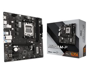 Mainboard ASROCK AMD A620A Socket AM5 micro ATX RAM DDR5-SDRAM 2xSlots 1xNumber of M.2 (M) slots A620AM-P