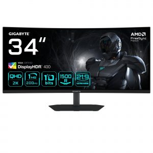 LCD Monitor GIGABYTE 34 " 3440 x 1440 pixels UltraWide Quad HD Native aspect ratio 21:9 LED Curved G34WQC2EK