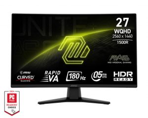 LCD Monitor MSI 27 " 2560 x 1440 pixels Wide Quad HD Native aspect ratio 16:9 Curved MAG274CQF