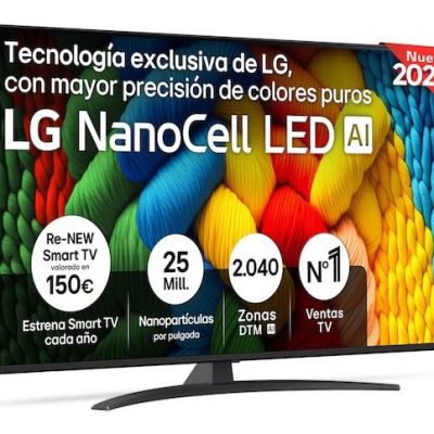 TV Set LG 55 " 4K Ultra HD 3840 x 2160 pixels Flat 16:9 NanoCell 55NANO81A6A