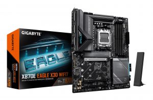 Mainboard GIGABYTE AMD X870E Socket AM5 ATX RAM DDR5-SDRAM 4xSlots Wi-Fi Yes Bluetooth Yes 4xNumber of M.2 (M) slots X870EEAGLEXWF7