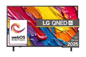 TV Set LG 50" 4K/Smart 3840x2160 Wireless LAN Bluetooth webOS Black 50QNED82A3B