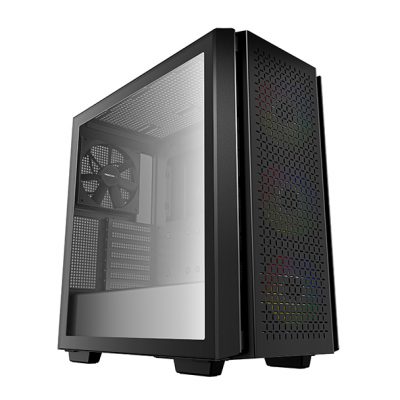 Deepcool MID TOWER CASE CG560 Side window Black Mid-Tower ATX PS2