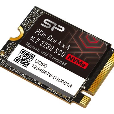 Silicon Power SSD UD90 2230 1000 GB Solid-state drive interface PCIe Gen 4x4 Read speed 4900 MB/s Write speed 3200 MB/s