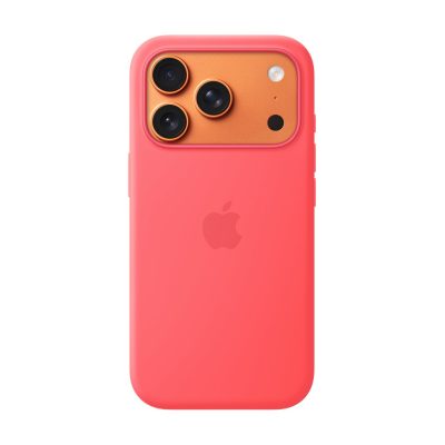 Apple iPhone 17 Pro Silicone Case with MagSafe – Bright Guava Apple