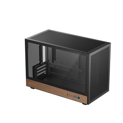 Deepcool Case CH260 Wood Black Micro Tower
