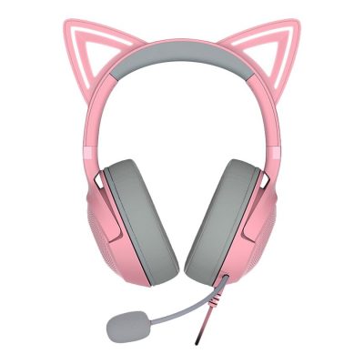 Razer Headset Kraken Kitty V2 Yes Wired On-Ear USB Type A Quartz