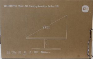 SALE OUT. Xiaomi Mini LED Gaming Monitor G Pro 27i EU SALE OUT. Xiaomi Mini LED Gaming Monitor G Pro 27i EU 27 " LED 16:9 180 Hz 1 ms 2560 x 1440 pixels HDMI ports quantity 2 Warranty 24 month(s) DAMAGED PACKAGING