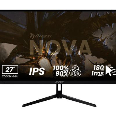 Arozzi Nova 27 " IPS QHD 16:9 180 Hz 1 ms 2560 x 1440 pixels 350 cd/m² HDMI ports quantity 1 Black