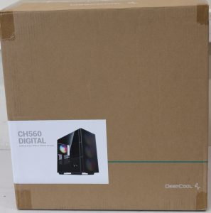 SALE OUT. Deepcool CH560 Digital MID TOWER CASE Deepcool MID TOWER CASE CH560 Digital Side window Black Mid-Tower DAMAGED PACKAGING, DENTED EDGE (BACK) ATX PS2