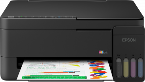 Epson EcoTank L3352 Inkjet Colour Multifuction Printer A4 Wi-Fi Black