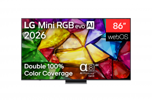 LG 4K evo AI Mini RGB TV 86MRGB87B3B 86 Smart TV webOS UHD Black