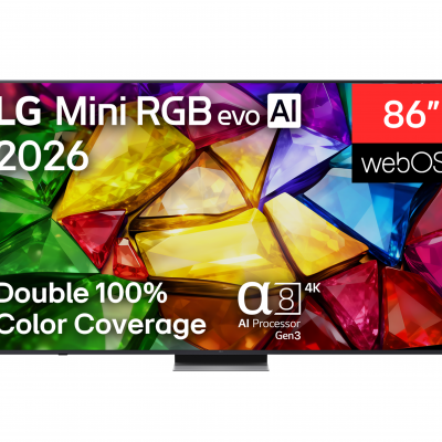 LG 4K evo AI Mini RGB TV 86MRGB87B3B 86 Smart TV webOS UHD Black