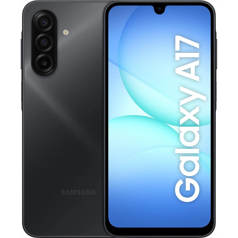 Samsung Galaxy A17 Black 6.7 " Super AMOLED 1080 x 2340 pixels Mediatek Helio G99 Internal RAM 4 GB 128 GB Dual SIM microSD 4G Main camera resolution 50 MP Secondary camera resolution 5 MP Android 15 5000 mAh