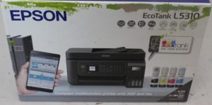 SALE OUT. Epson EcoTank L5310, 4-in-1, Print, Scan, Copy, Fax Epson Multifunctional printers EcoTank L5310 Inkjet Colour A4 Wi-Fi Black DAMAGED PACKAGING AND CHARGER