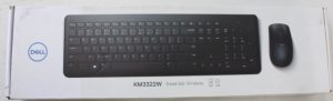 SALE OUT. Dell Keyboard and Mouse KM3322W Wireless US International SALE OUT. Dell Keyboard and Mouse KM3322W Keyboard and Mouse Set Wireless Batteries included Wireless connection US Black REFURBISHED