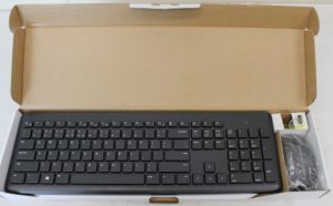 SALE OUT. Dell Keyboard and Mouse KM3322W Wireless US/LT SALE OUT. Dell KM3322W Keyboard and Mouse Set Wireless Mouse included Batteries included Wireless connection Lithuanian Black MISSING INNER PACKAGING AND BATTERIES