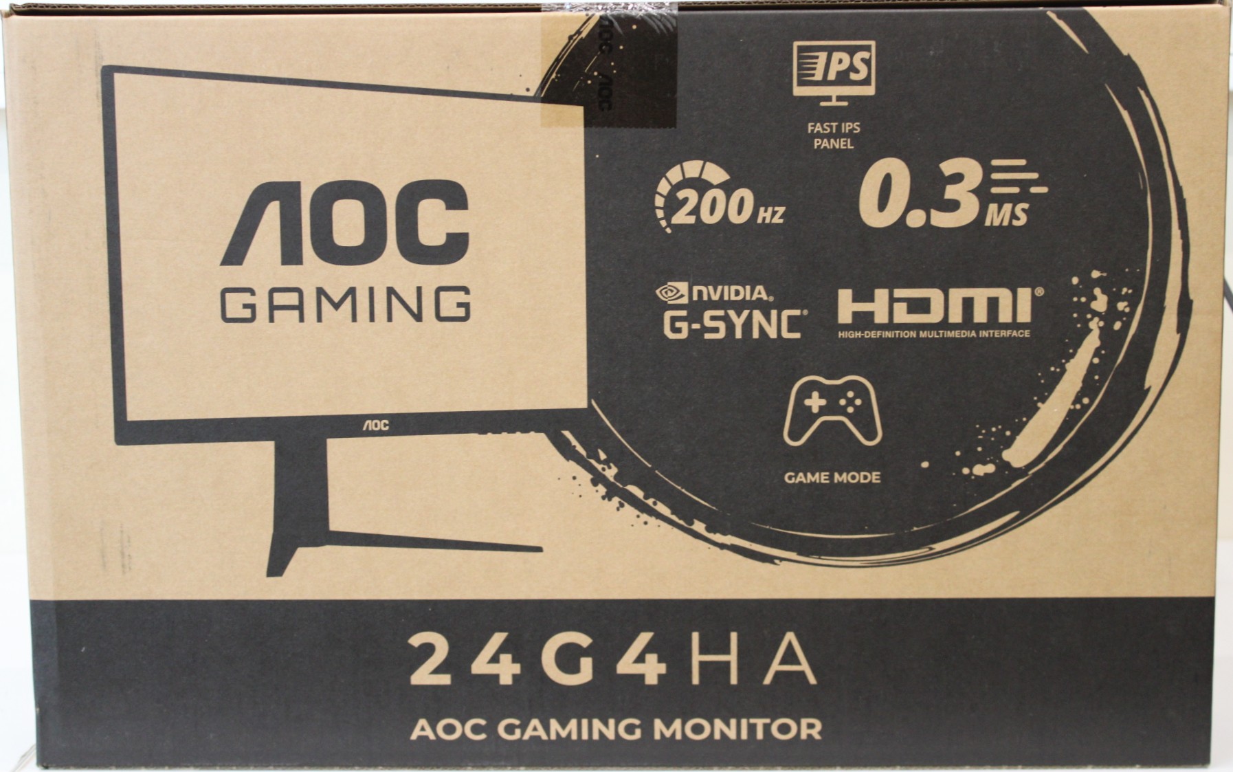 SALE OUT. AOC 24G4HA 23,8“ 1920x1080/16:9/300 cd/m²/1 ms/HDMI, DisplayPort, Headphone out SALEOUT. 24G4HA 24 " Fast IPS FHD 16:9 200 Hz 0.5 ms 1920 x 1080 pixels 300 cd/m² HDMI ports quantity 2 Black, Red Warranty 36 month(s) DAMAGED PACKAGING - Image 4