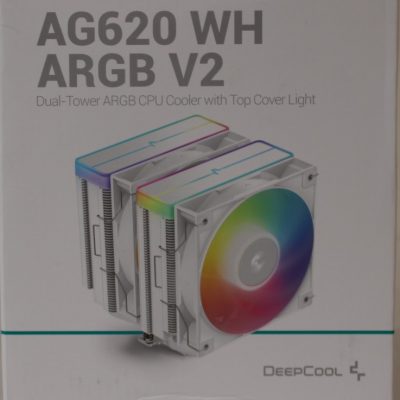 SALE OUT. Deepcool AG620 ARGB V2 CPU Cooler, white Deepcool CPU Cooler AG620 ARGB DAMAGED PACKAGING Intel, AMD