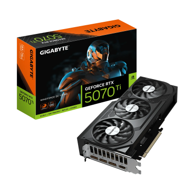 Gigabyte GeForce RTX 5070 Ti WINDFORCE OC V2 16G NVIDIA 16 GB GeForce RTX 5070 Ti GDDR7 HDMI ports quantity 1 PCI-E 5.0