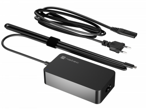 Natec Laptop Charger Gan USB-C 65W for Laptops, Tablets, Phones NZU-2361